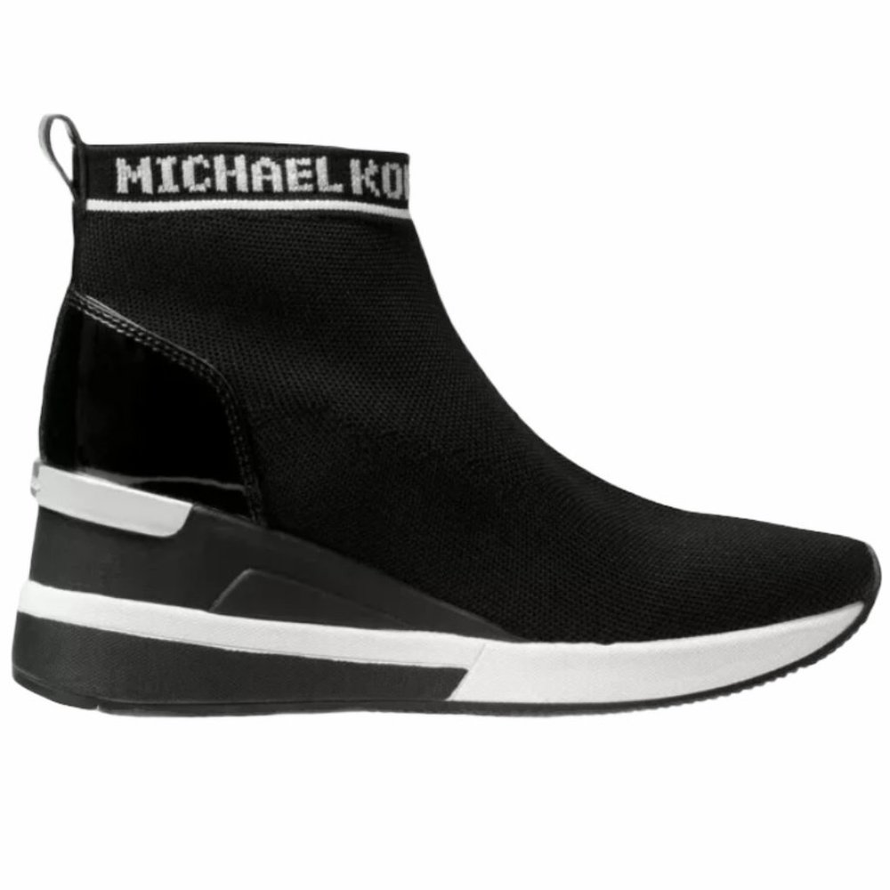 MICHAEL KORS Skylar Logo Sock Sneaker Booties